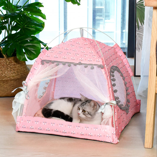 Cat Broken Flower Tent Semi Enclosed Internet Celebrity Tent Nest