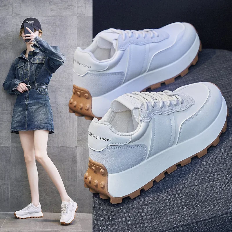 Soft-soled Patchwork Casual Sneakers Ladies