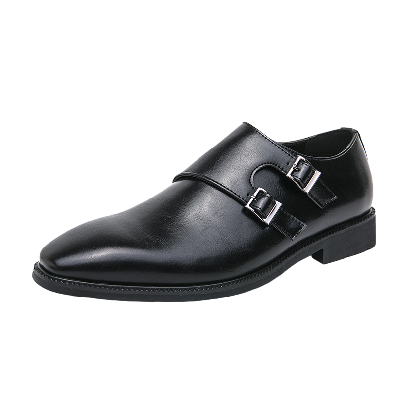 Classic Retro Dress Men's Monk Leather