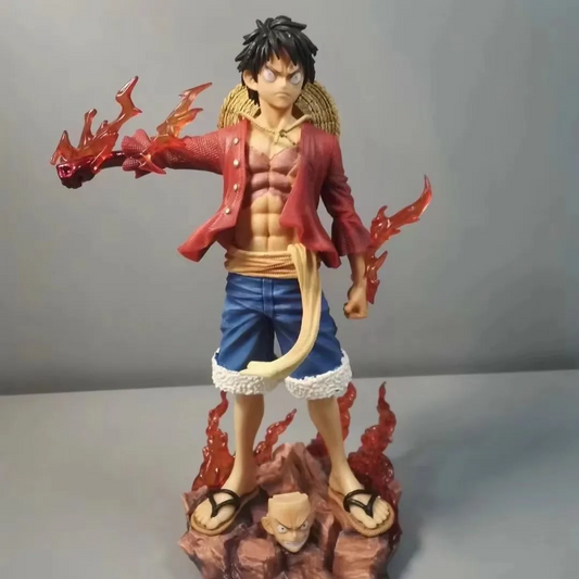 27cm Anime One Piece Standing Posture Luffy Double Head Eagle