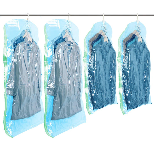 4Pcs Hanging Vacuum Storage Bags