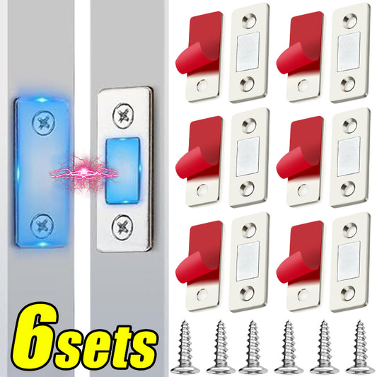 6pcs Strong Magnetic Cabinet Catches Ultra-Thin Door Magnets