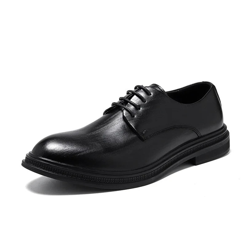 Men's Business Formal Shoes Pointed Toe Casual Wedding Work Leather