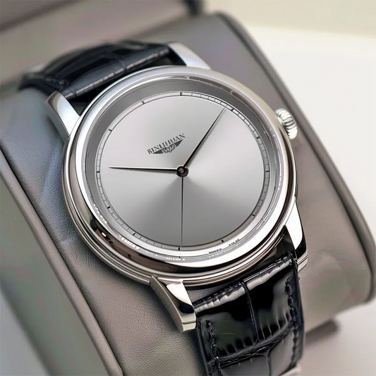 Man Wristwatch Quartz Clock Leather