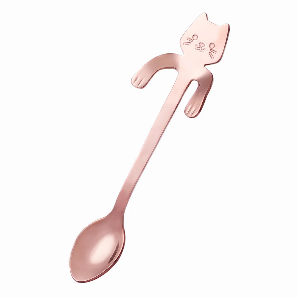 Stainless Steel Coffee Spoon Cat Shape