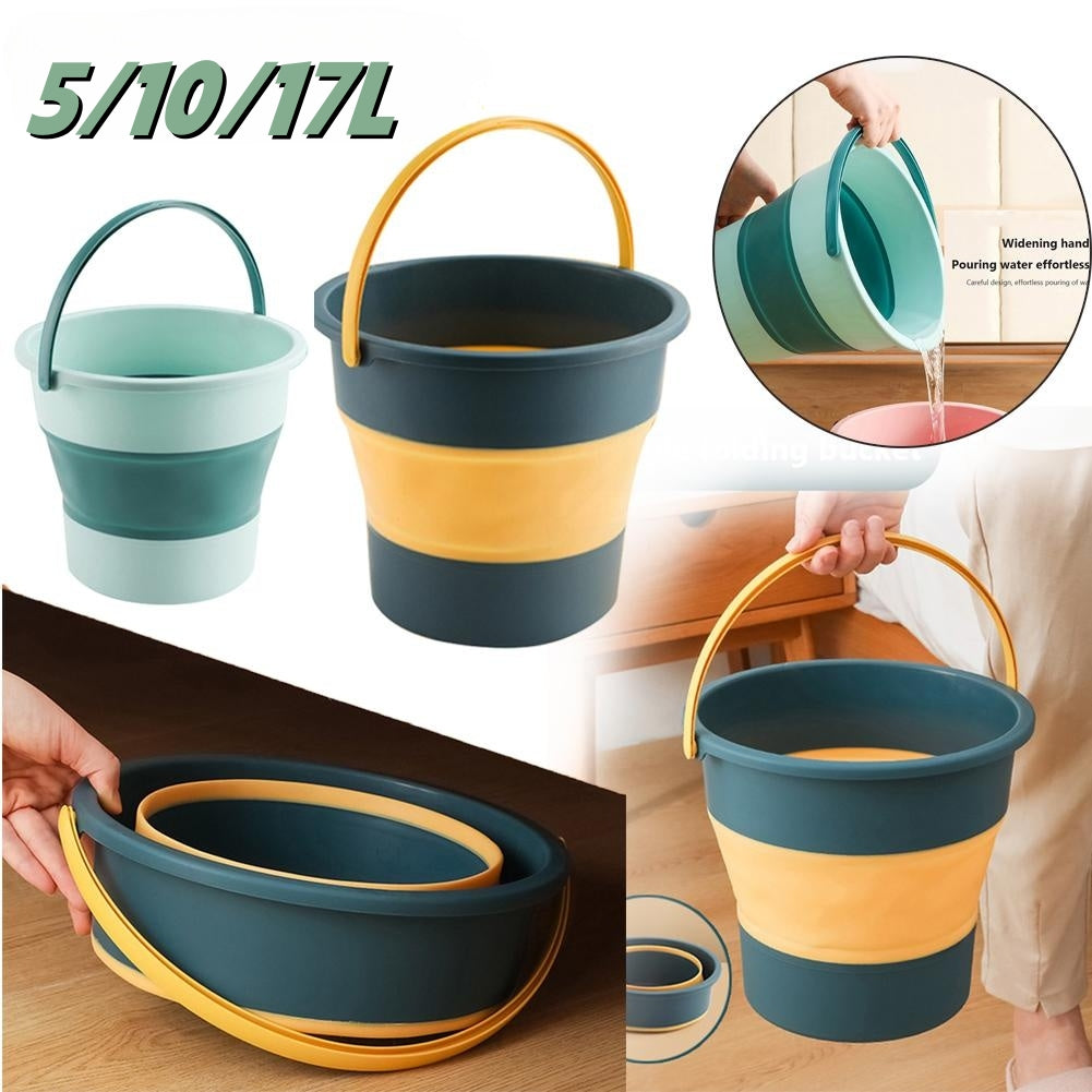 Folding Portable Bucket with Cover