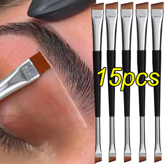 Professional Eyebrow Brush Eyeliner Angled Flat Head Blade Eye Liner