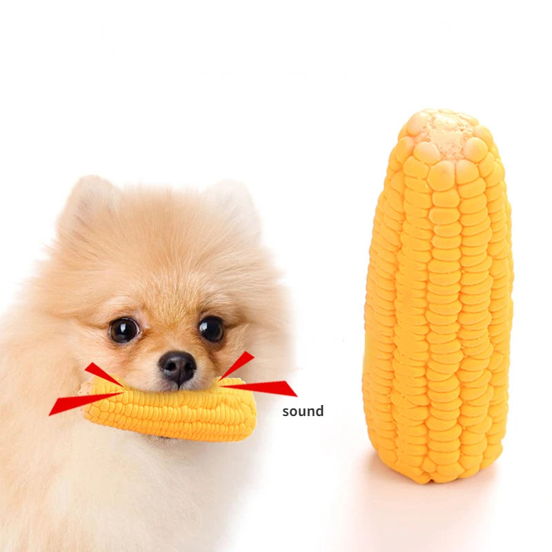 New Pet Toys Squeak Toys Latex Corn shape Puppy Dogs