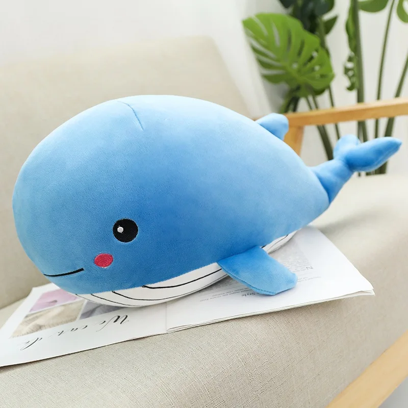 Kawaii Soft Whale Plush Toy Cartoon Animal Fish Stuffed Doll