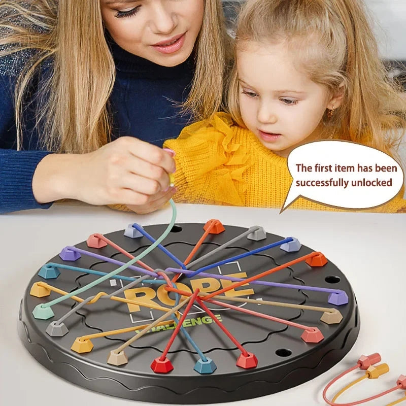 Kid Rope Knots Puzzle Social Board