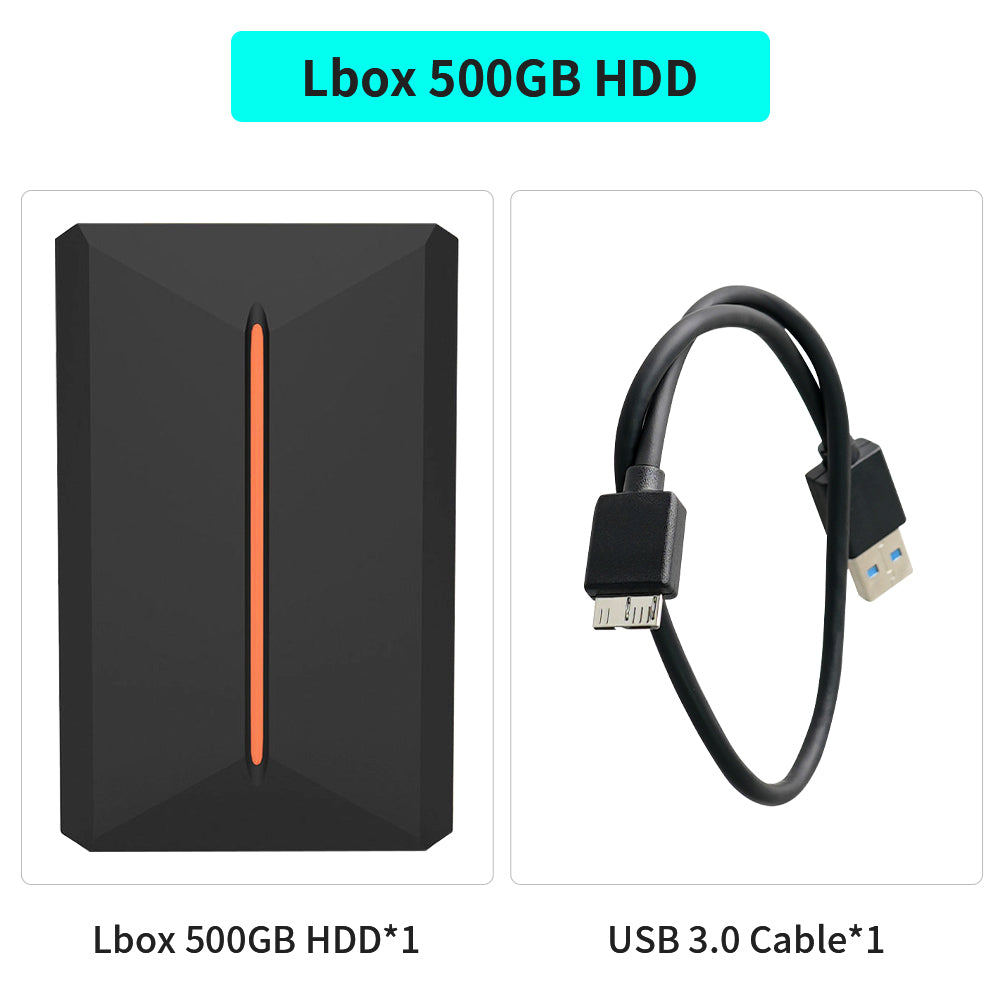 Hyper Base Lbox 500GB Gaming Hard Drive For PS4/PS3/PS2