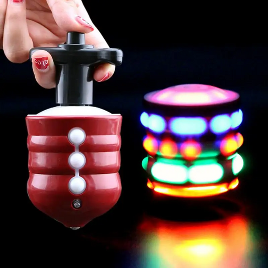 Spinning Top Colorful Flash LED Light Laser Music
