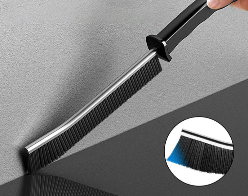 Hard Bristle Crevice Cleaning Brush for Fine Seam Corners