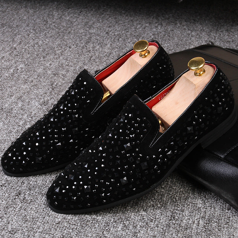 Black Spikes 2022 New Brand Mens Loafers Luxury Shoes