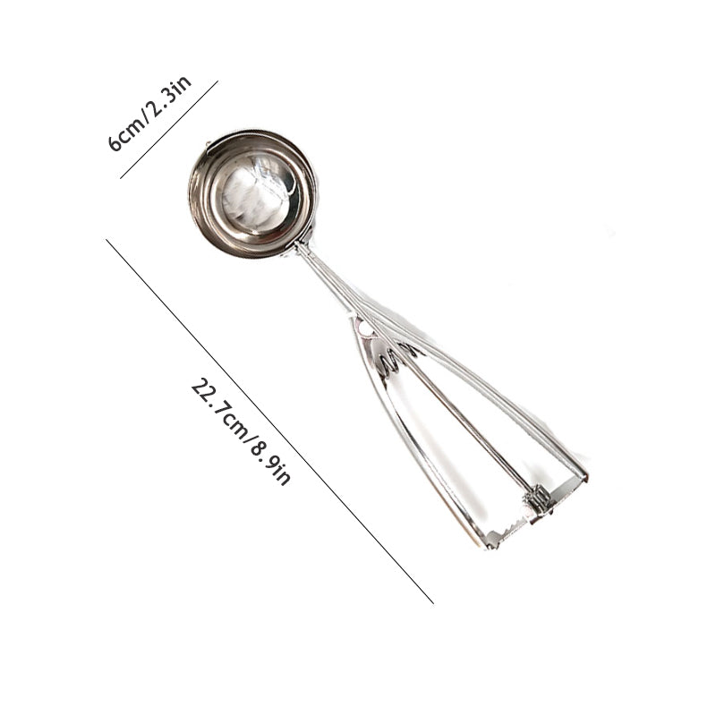 Ice Cream Scoop Stainless Steel Digger Non-Stick Spoon