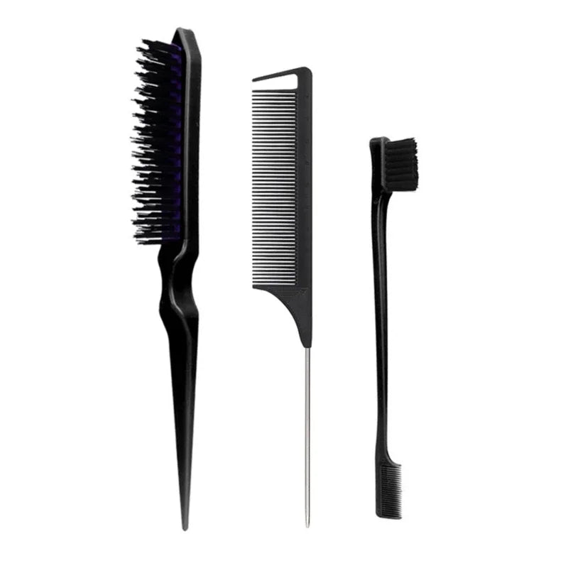 3pcs Hair Styling Comb Set Teasing Hair Brush