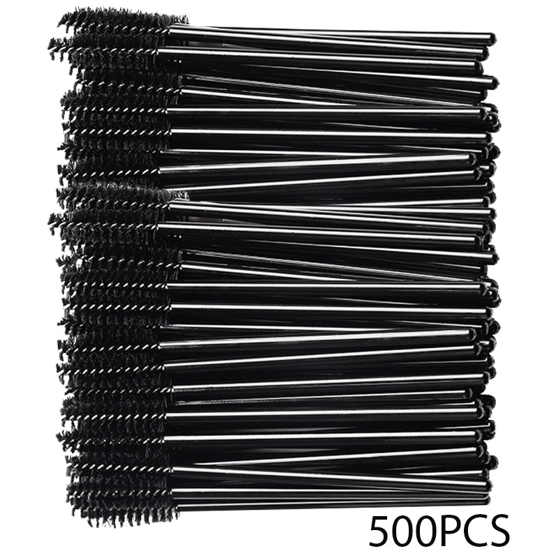 500/1000PCS Eyelashes Brushes Set Wholesaler Disposable Lash Mascara Brush