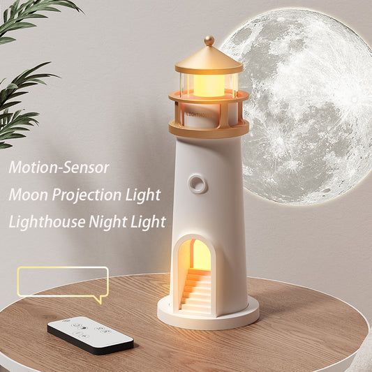 Floating Moon Lamp Projection Lighthouse