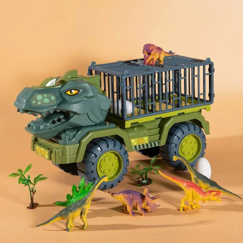 Dinosaur Truck Transport Carrier Vehicle Dino