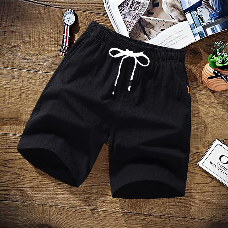 Summer Shorts Men Solid Casual Shorts Men 100% Cotton
