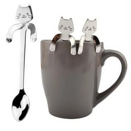 Stainless Steel Coffee Spoon Cat Shape