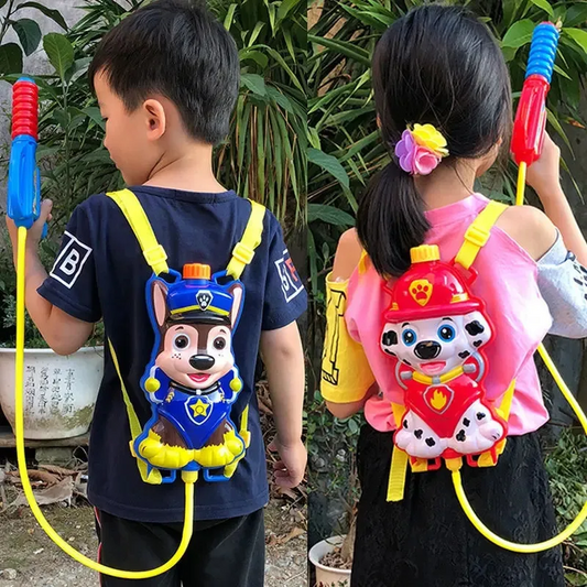 Paw Patrol Backpack Water Gun Toy Action Figure