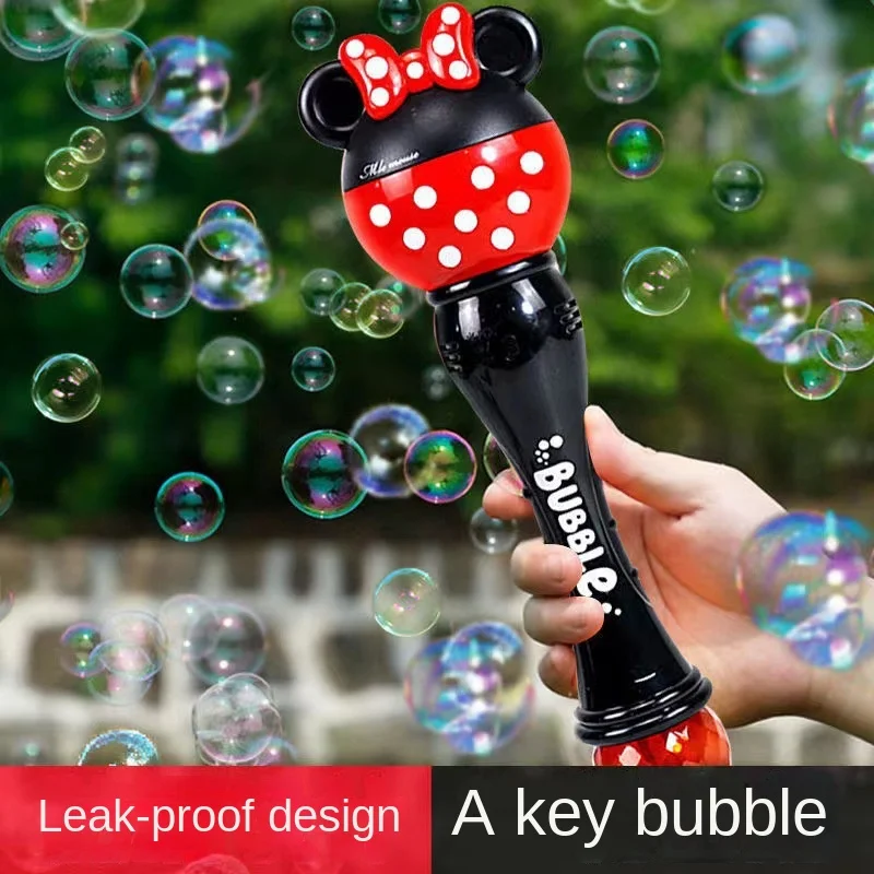 Mickey Cartoon New Bubble Machine Girl Magic Stick Toys