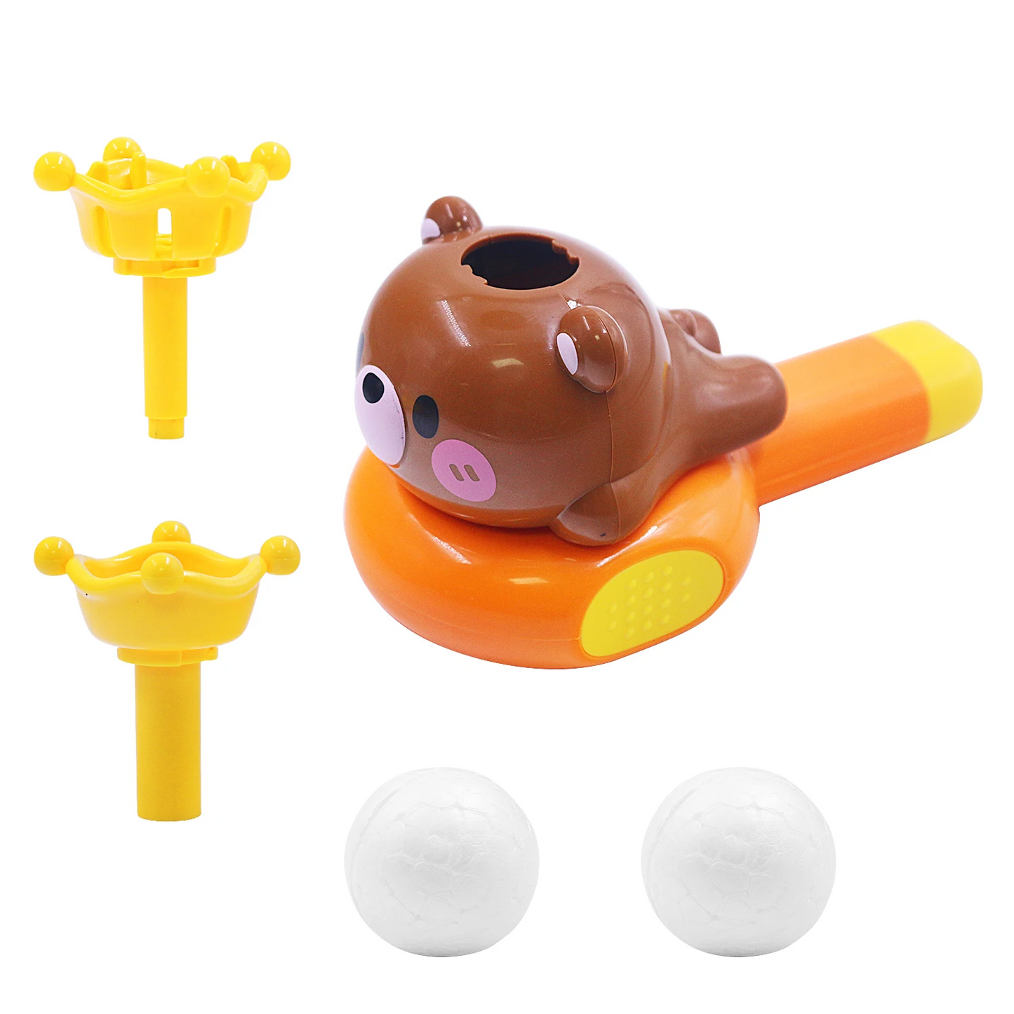 Small horn floating ball, children and baby exercise blowing toy