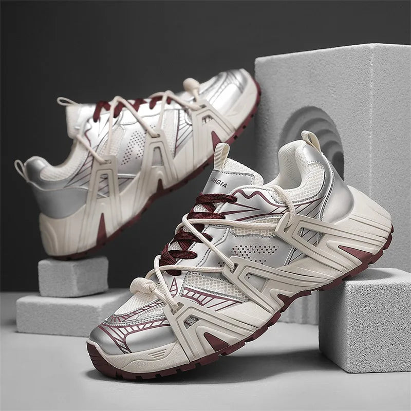 Trendy Casual Sport Shoes Increase Height Men's Student Breathable