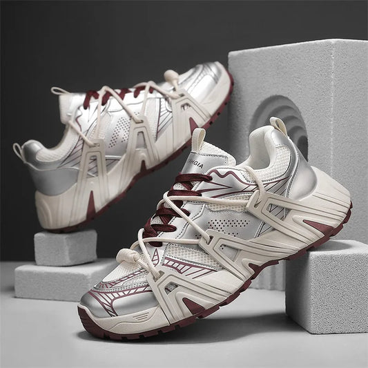 Trendy Casual Sport Shoes Increase Height Men's Student Breathable