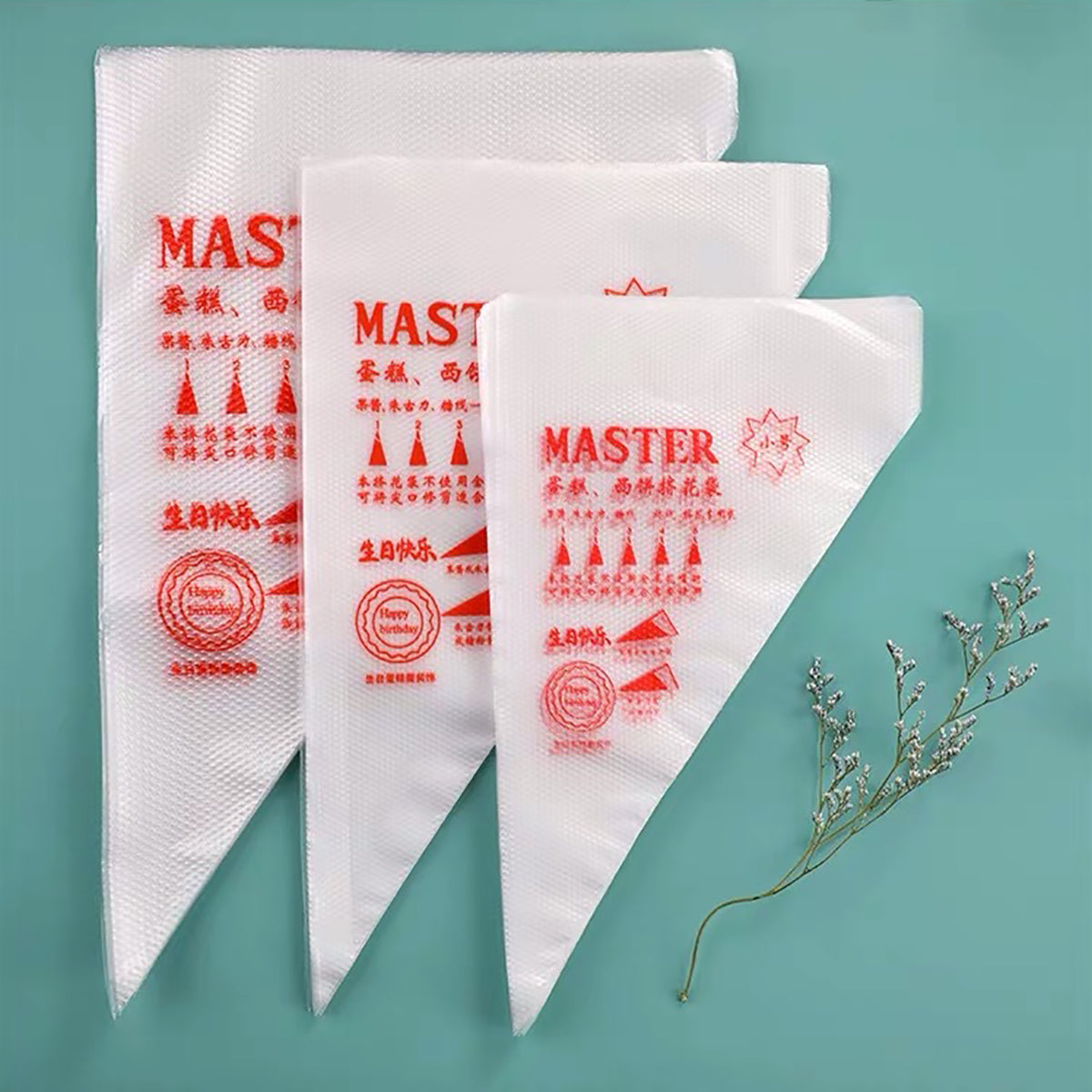 100 PCS Thick Disposable Pastry Bags DIY Cake Cream Decoration Piping