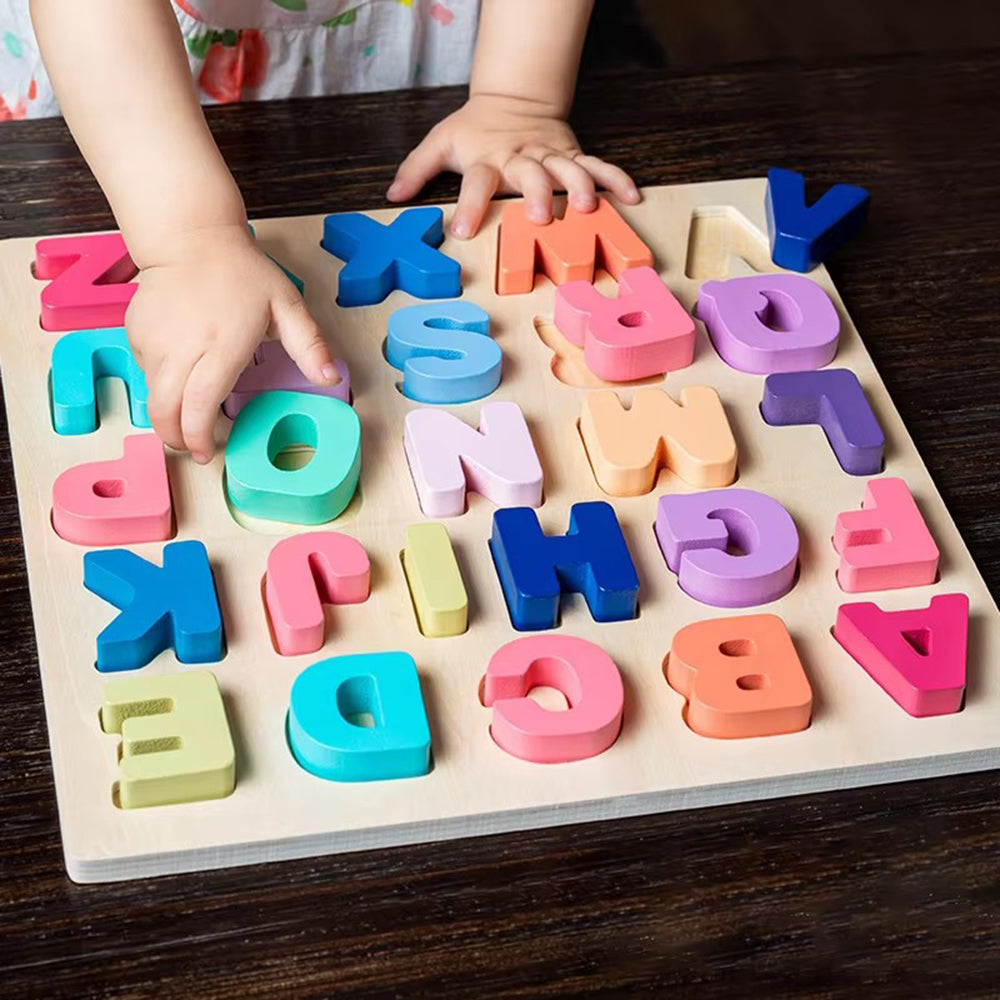 Wooden Puzzle Montessori Toys for Baby 1 2 3 Years Old Kids
