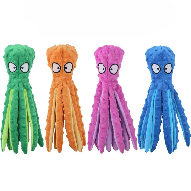 Pet Plush Toy Octopus Dog Interactive Toy Indestructible Bite