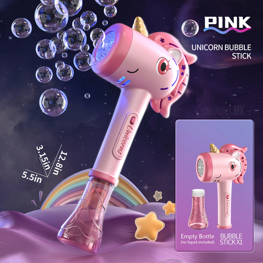 Unicorn electric bubble gun, toy bubble machine