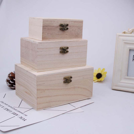 1/3pcs Log Color Scotch Plain Wood Wooden Square