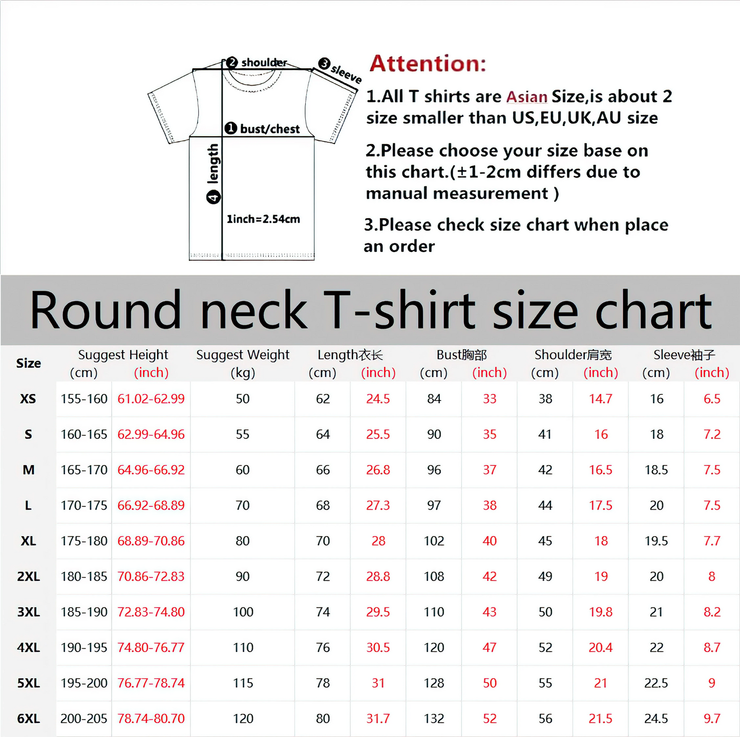 Fashion Street Men's Crew Neck T-Shirt