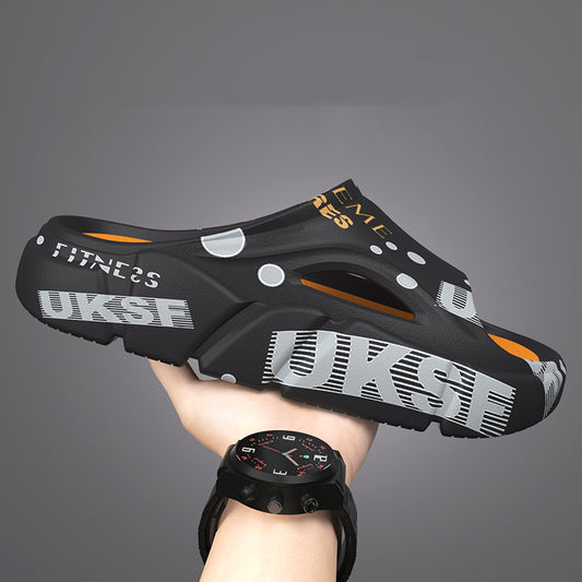 Summer Trend Mens Slippers Non-Slip Sandals Thick Soft Platform