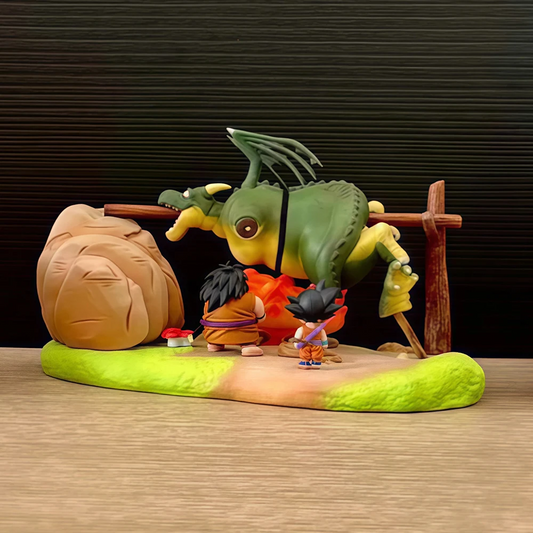 Anime Dragon Ball Figure Son Goku Yajirobe Barbecue Cymbal Figurine