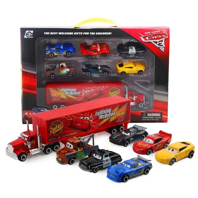 7pcs Set Pixar Cars Lightning Mcqueen Jackson Storm
