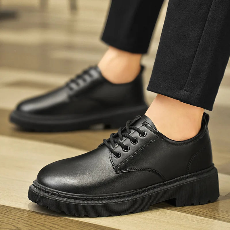 Men's Business Casual Shoes Summer Work Wedding Fashion Black