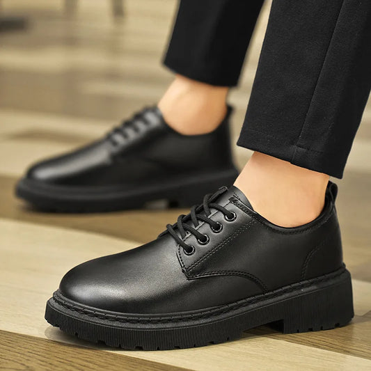 Men's Business Casual Shoes Summer Work Wedding Fashion Black