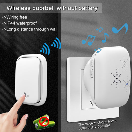 No Battery Self Powered Wireless Doorbell