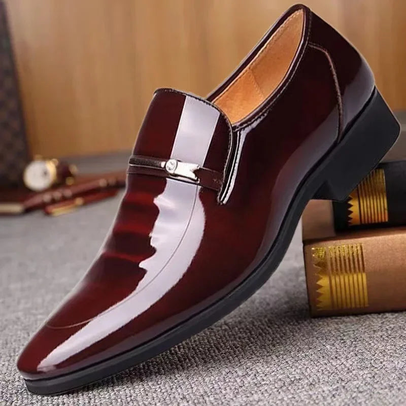 Luxury Business Oxford Leather Shoes Men Breathable