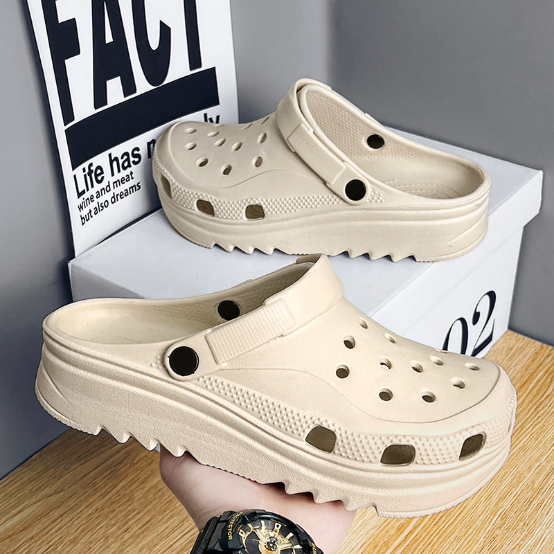 Men Summer Indoor Bathroom Slippers Wearing Sandals Outside Sandals