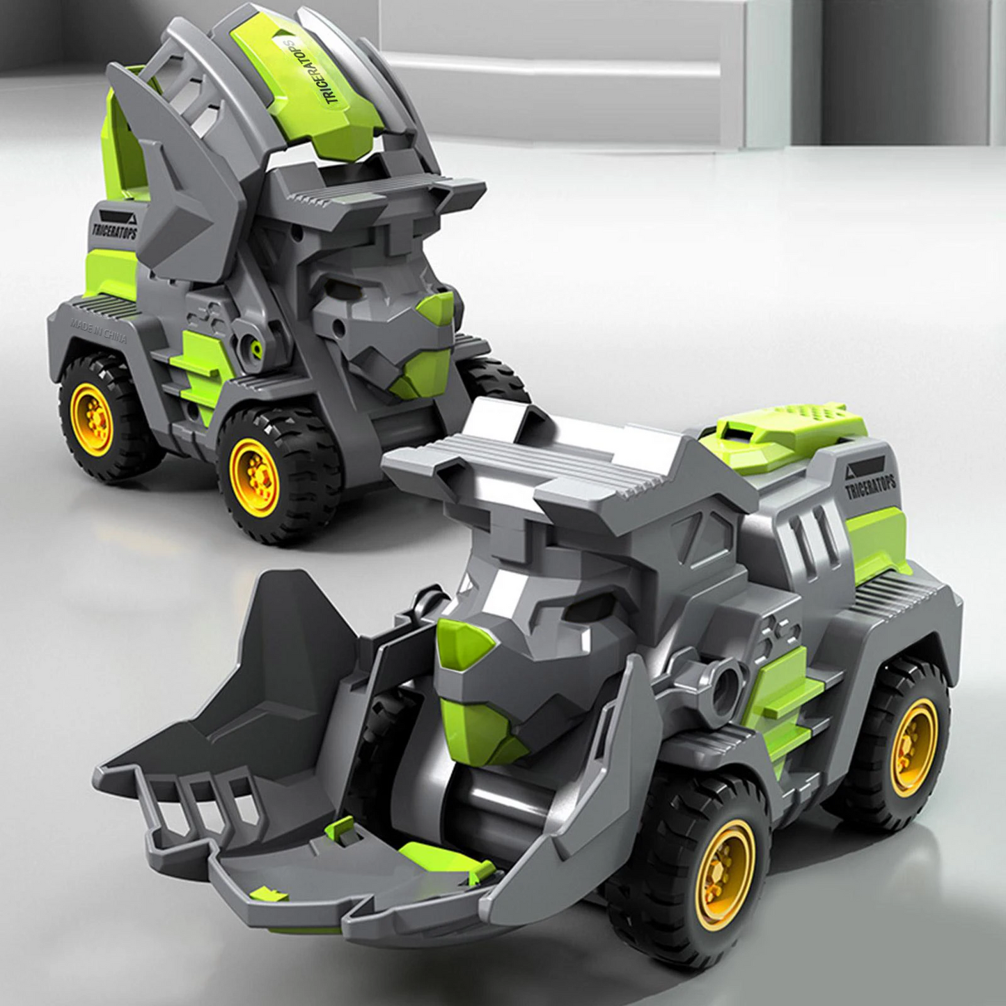 2-in-1 Transforming Dinosaur Car: Automatic Transformations