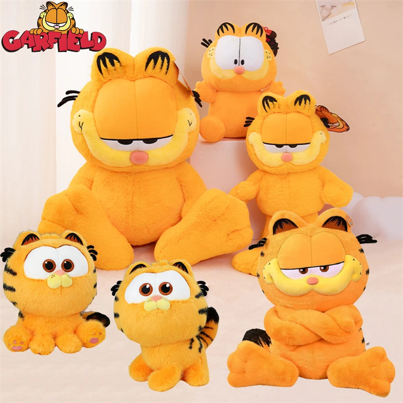 Kawaii Soft Plush Toys Cute Cartoon Garfield Cat Odie Stuffed Animals