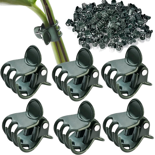 6-Claw Dark Green Plant Clips