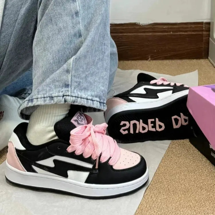 New Style Lightning Black Fleece Bread Shoes Women's