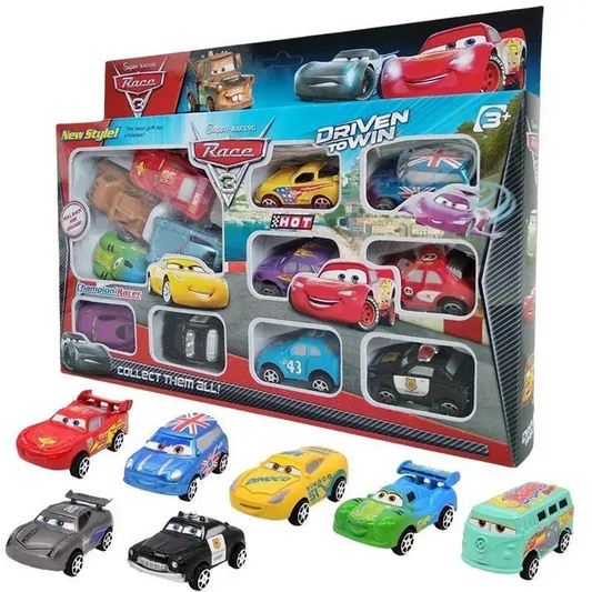 12pcs/Set Disney Pixar Cars Lightning Mcqueen