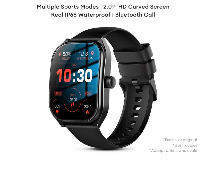 Curved Screen Smart Watch Men Bluetooth Call Sports